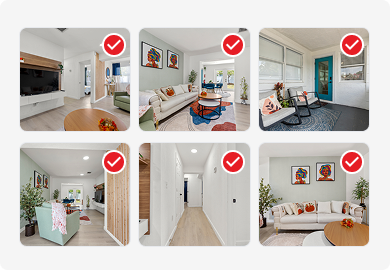 Real estate image editing quality control preview