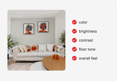 Edited real estate photo workflow preview